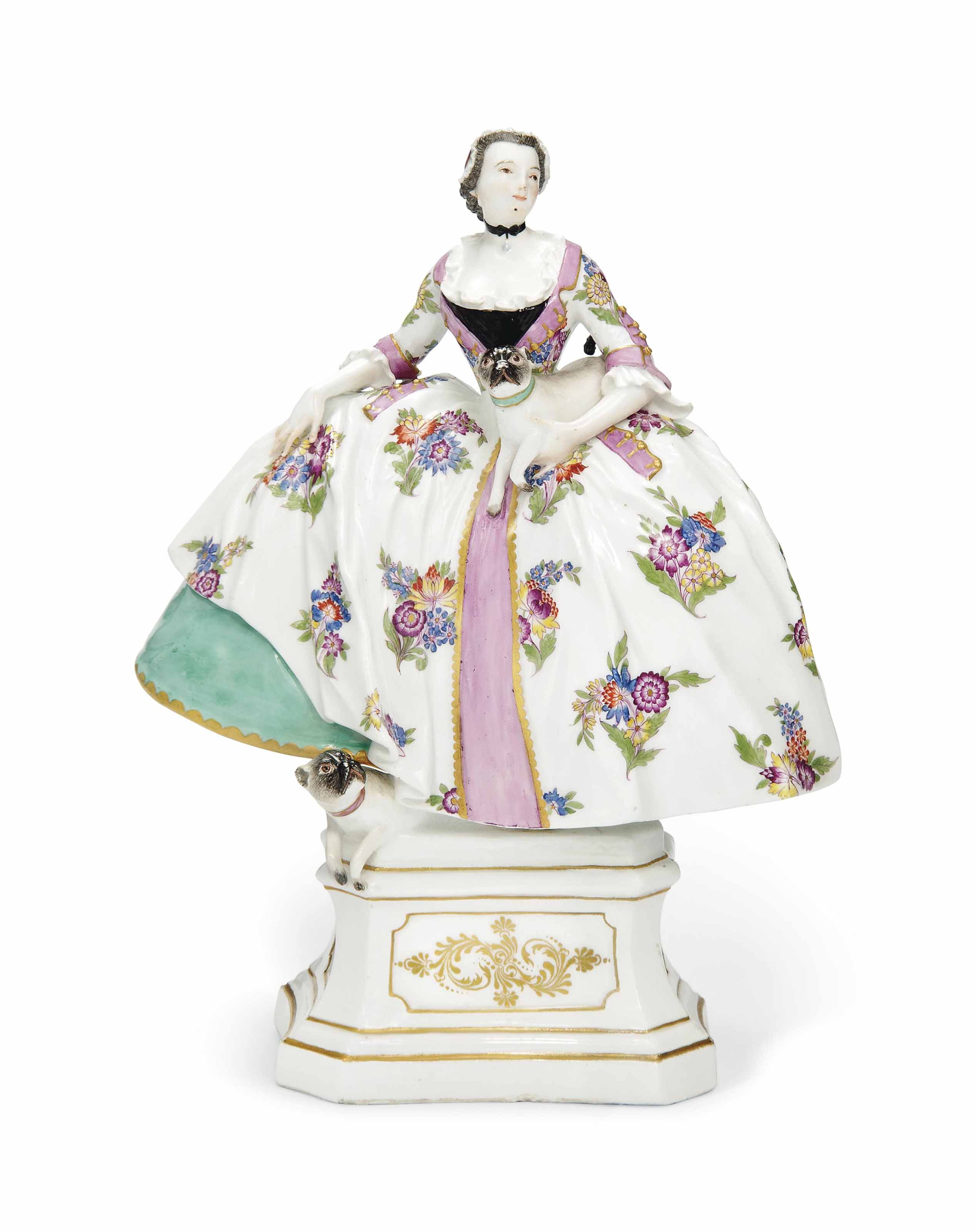 Porzellanfigur der Dame mit dem Mopsorden aus dem LWL-Musuem für Kunst und Kultur