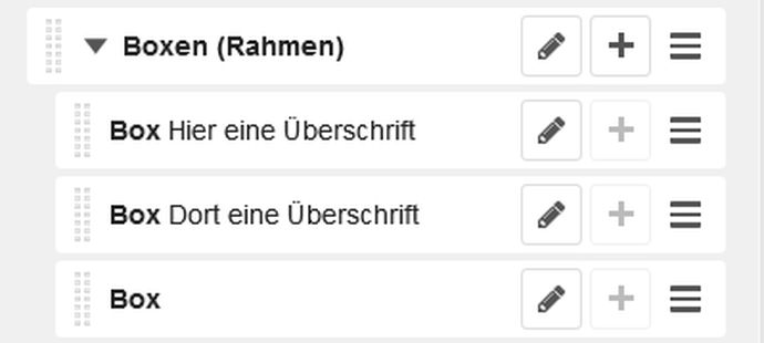 Screenshot Rahmen mit Untermodul