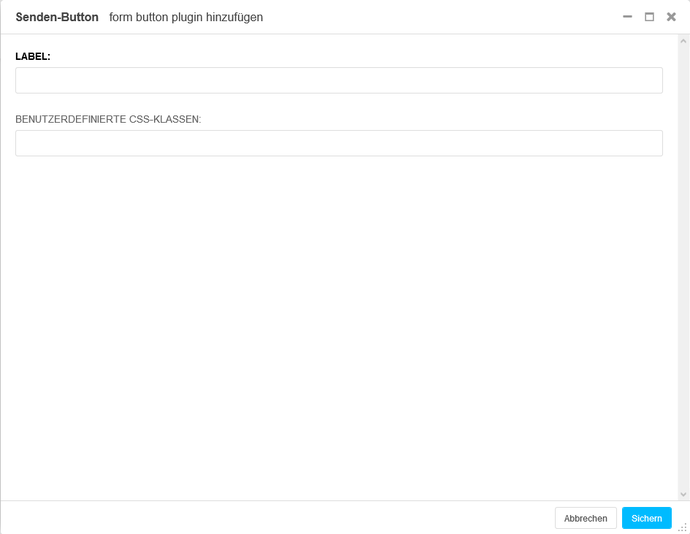 Screenshot Backend U008E3 Senden-Button