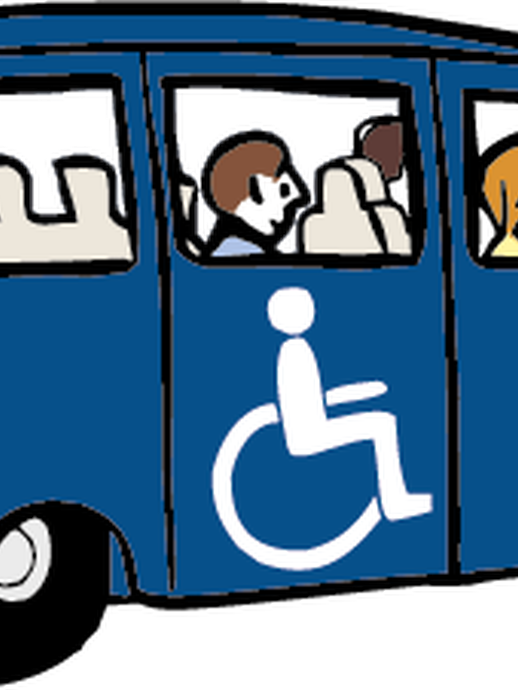 Ein Auto zum Transport von mobilitätseingeschränkten Personen (öffnet vergrößerte Bildansicht)