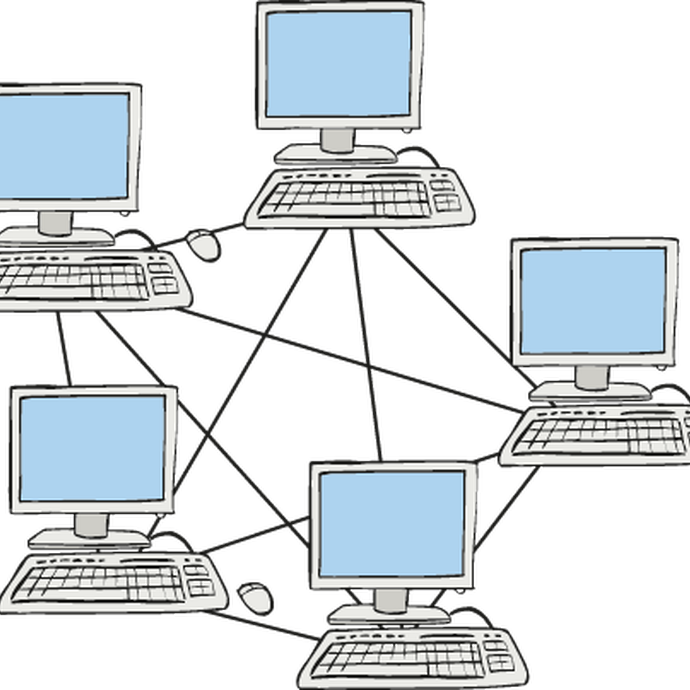 Mehrere Computer sind miteinander vernetzt (öffnet vergrößerte Bildansicht)