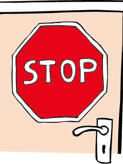 Stop-Schild (vergrößerte Bildansicht wird geöffnet)