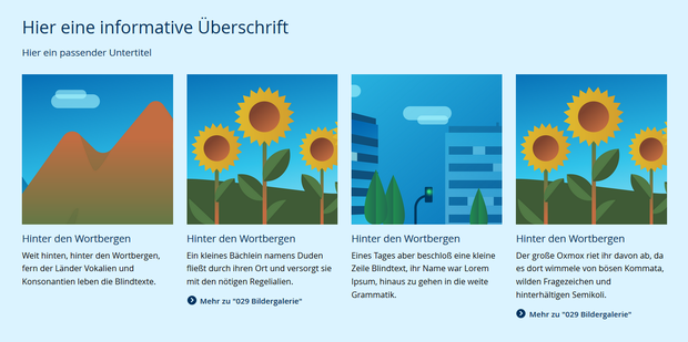 Bildschirmfoto des Moduls Bildergalerie Bildschirmfoto des Moduls Bildergalerie