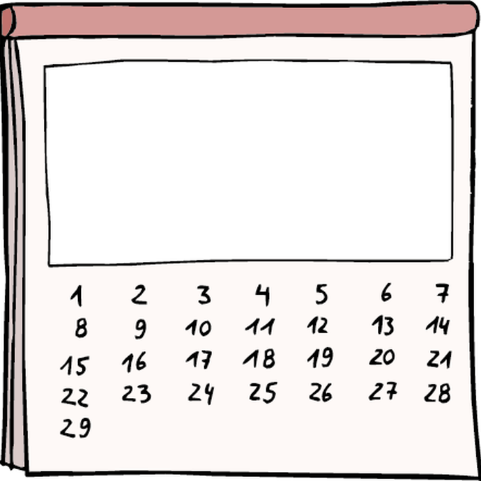 Kalender 29 Tage (öffnet vergrößerte Bildansicht)