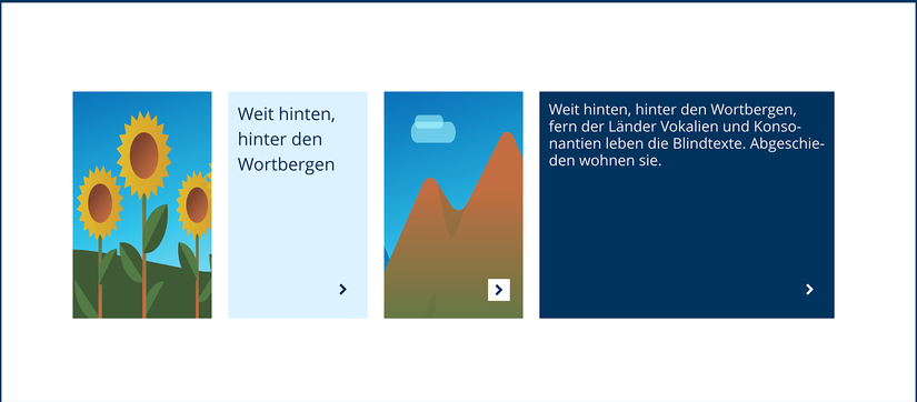 Beispielbild Kacheln B dreier bis fünfer Modul