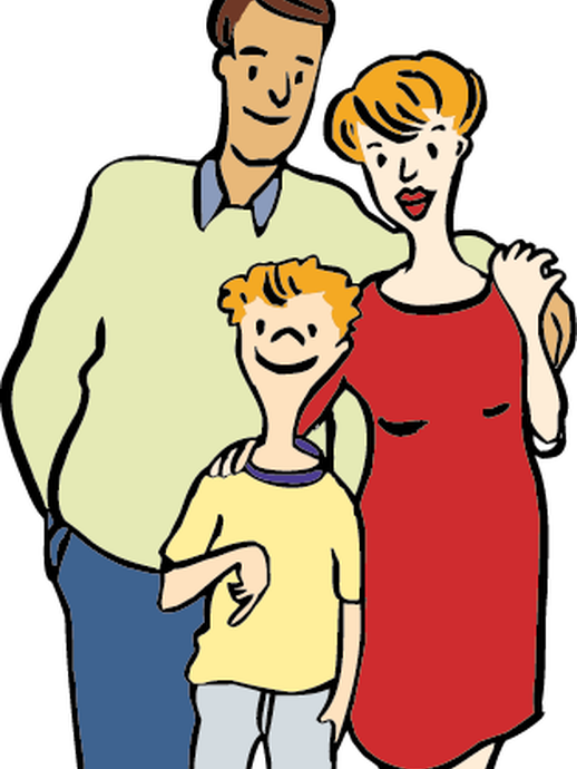 Familie mit einem Kind (öffnet vergrößerte Bildansicht)