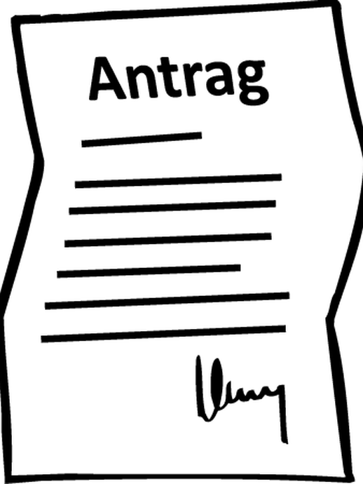 Antrag (vergrößerte Bildansicht wird geöffnet)