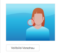 Ein Screenshot, der zeigt wie der Fokus auf einem Bild verändert werden kann.