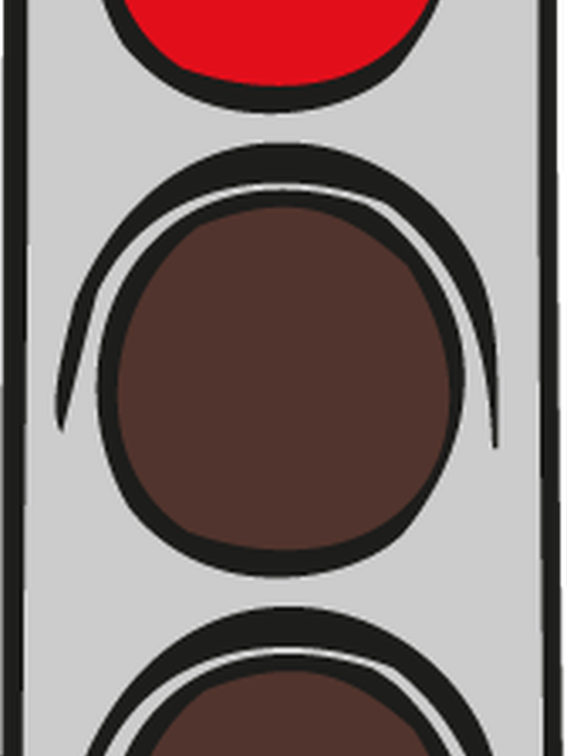 Eine Ampel mit rotem Signal (vergrößerte Bildansicht wird geöffnet)