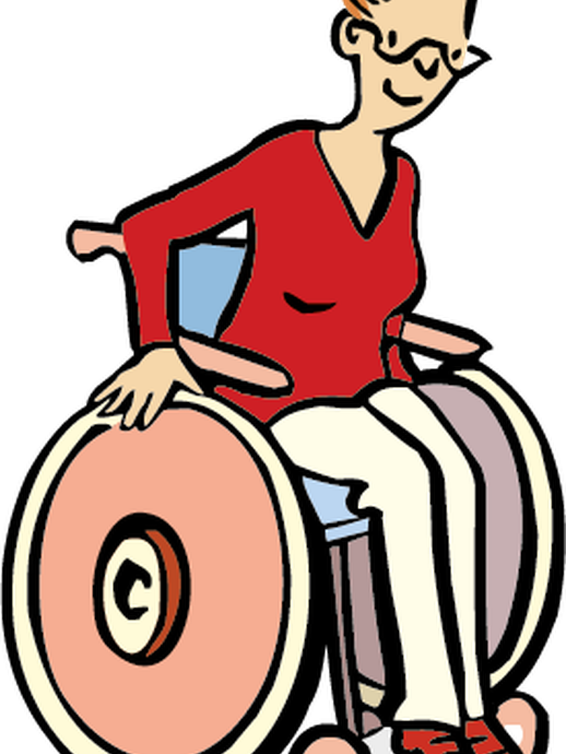 Rollstuhlfahrerin (öffnet vergrößerte Bildansicht)