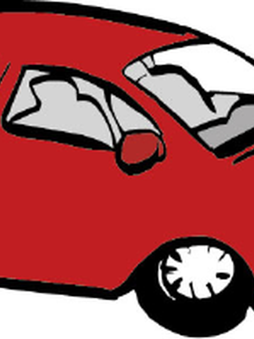 Ein rotes Auto (vergrößerte Bildansicht wird geöffnet)