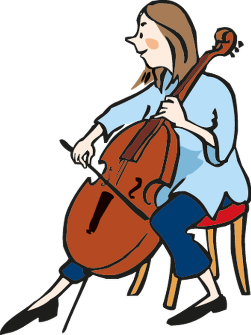 Eine Frau spielt Cello (vergrößerte Bildansicht wird geöffnet)