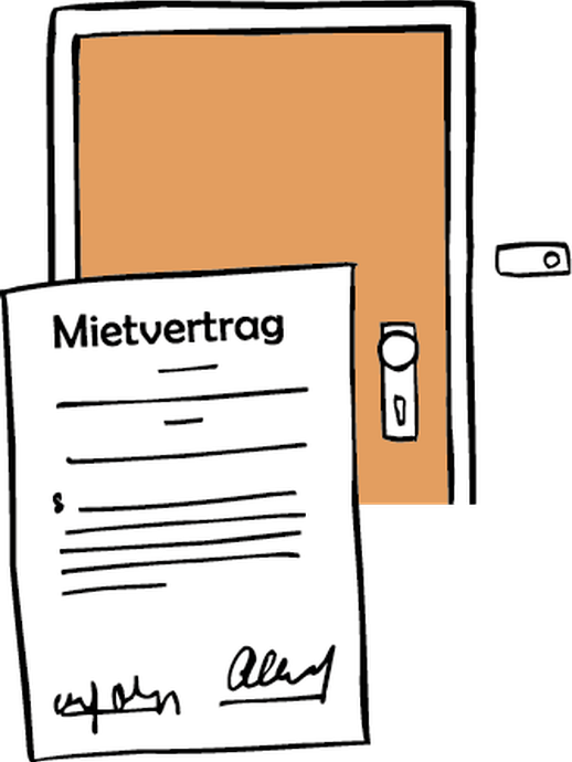 Mietvertrag (vergrößerte Bildansicht wird geöffnet)