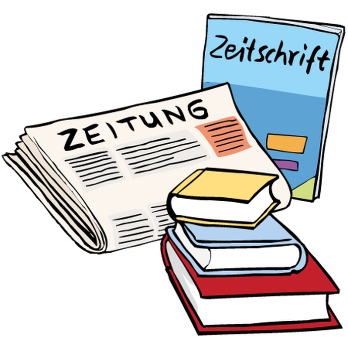 Zeitung und Zeitschrift (vergrößerte Bildansicht wird geöffnet)