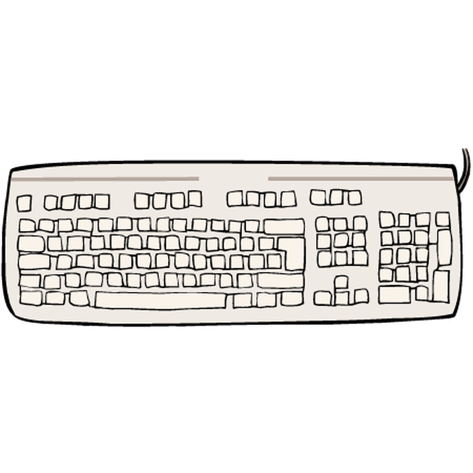 Computer Tastatur (vergrößerte Bildansicht wird geöffnet)