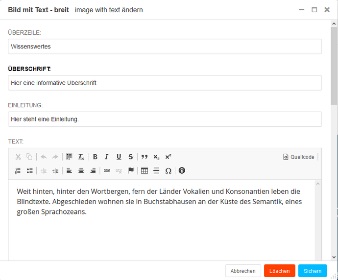 Screenshot Backend 003 Bild mit Text - breit