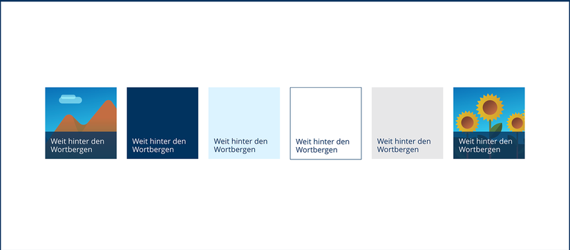 Beispielbild Kacheln sechser Modul