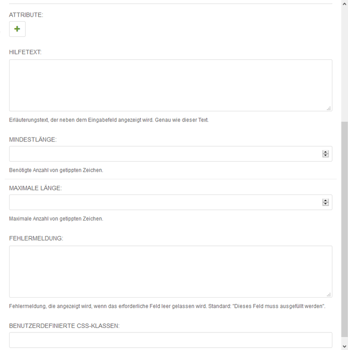 Screenshot Backend U008E15 Phone Field Erweiterte Einstellungen