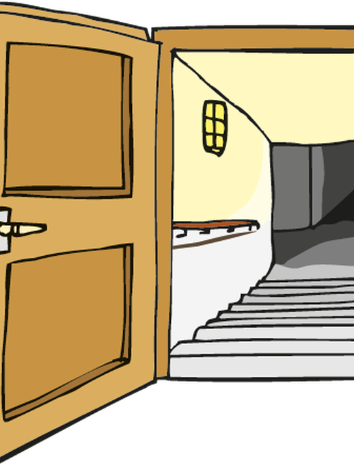Treppe, die in einen Keller führt (vergrößerte Bildansicht wird geöffnet)