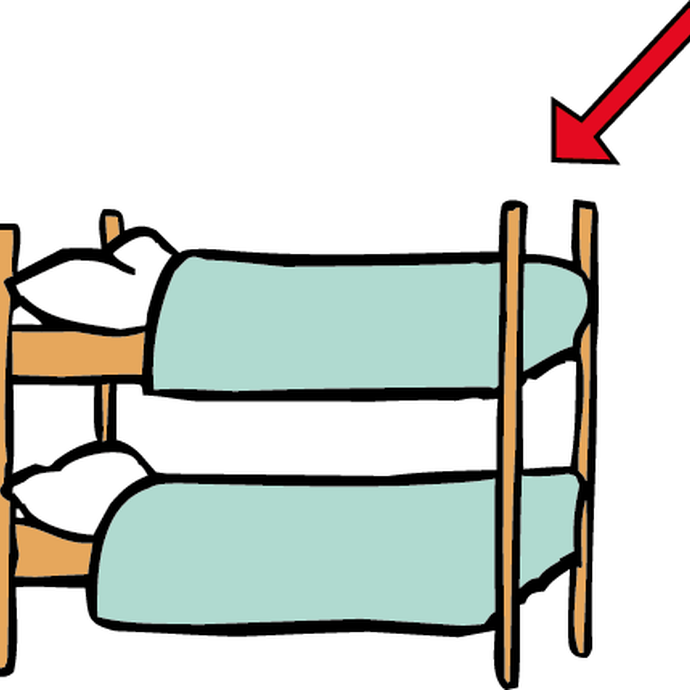 Etagen-Bett oben (vergrößerte Bildansicht wird geöffnet)