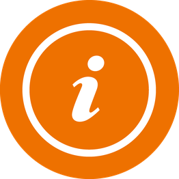 kursiver Buchstabe "i" in einem Kreis