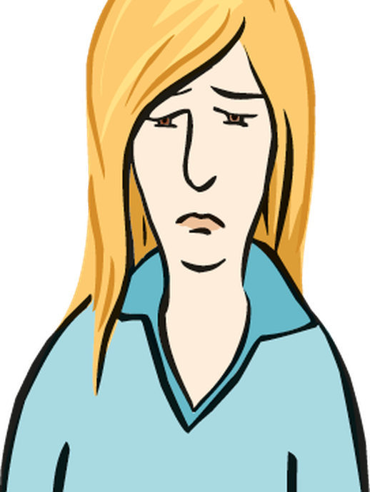 Traurige Frau (öffnet vergrößerte Bildansicht)