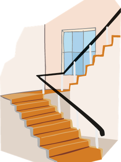 Treppenhaus (vergrößerte Bildansicht wird geöffnet)