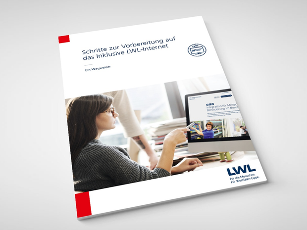 Abbildung des Handbuchs "Schritte zur Vorbereitung auf das Inklusive LWL-Internet"