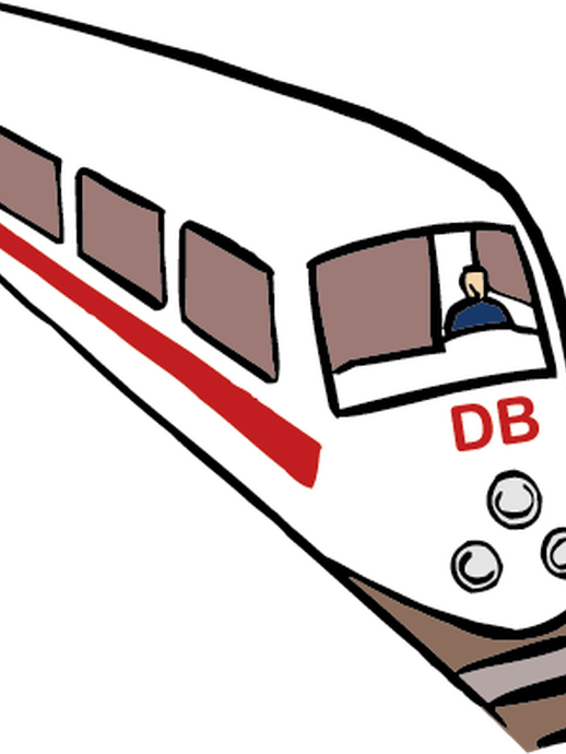 Ein Passagier steigt in einen Zug ein (vergrößerte Bildansicht wird geöffnet)