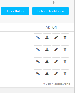 Auswahlmöglichkeiten zur Bearbeitung einer Datei in der Medienbibliothek