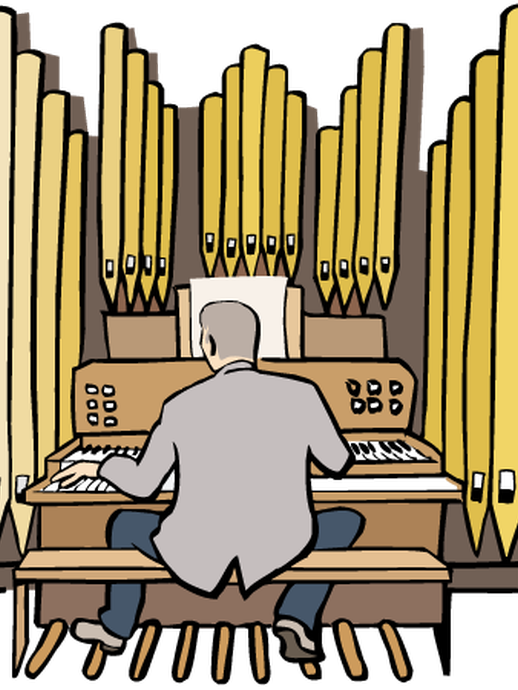 Orgel spielen (vergrößerte Bildansicht wird geöffnet)