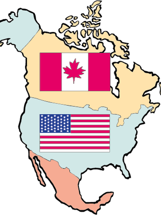 Karte von Nordamerika (vergrößerte Bildansicht wird geöffnet)