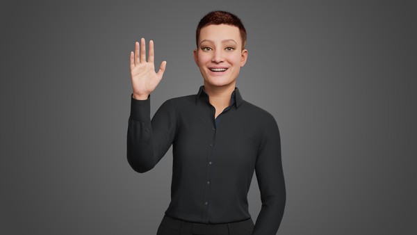 Gebärdensprach-Avatar von Alangu